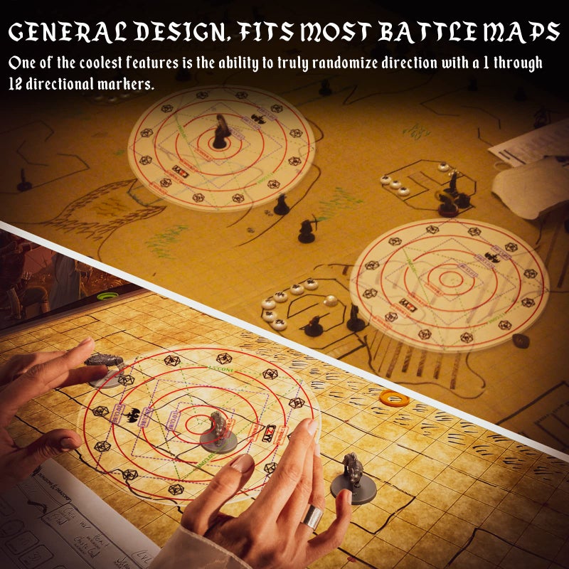 CZYY Upgraded Spell AOE Damage Template Extra Large to 30' Cube & 30' Cone, Acrylic D&D Area Effect Marker with Gift Box - Perfect Tabletop RPG Gaming Accessories, Tools for Dungeons and Dragons, TTRPGs - Image 4